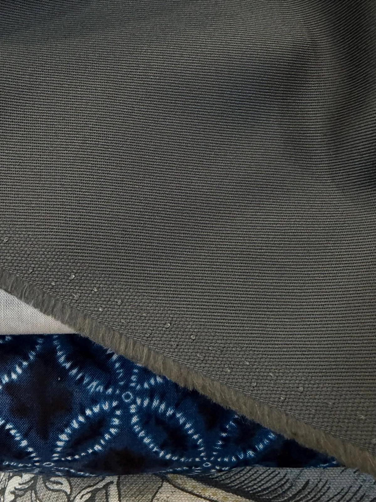 Kobe Cotton Twill- 6 Oz- “Graphite” Deep Gray- 44