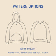Rebel Hoodie or Rebel Raglan- Wardrobe By Me- Paper Pattern- Sizes 2XS- 4XL