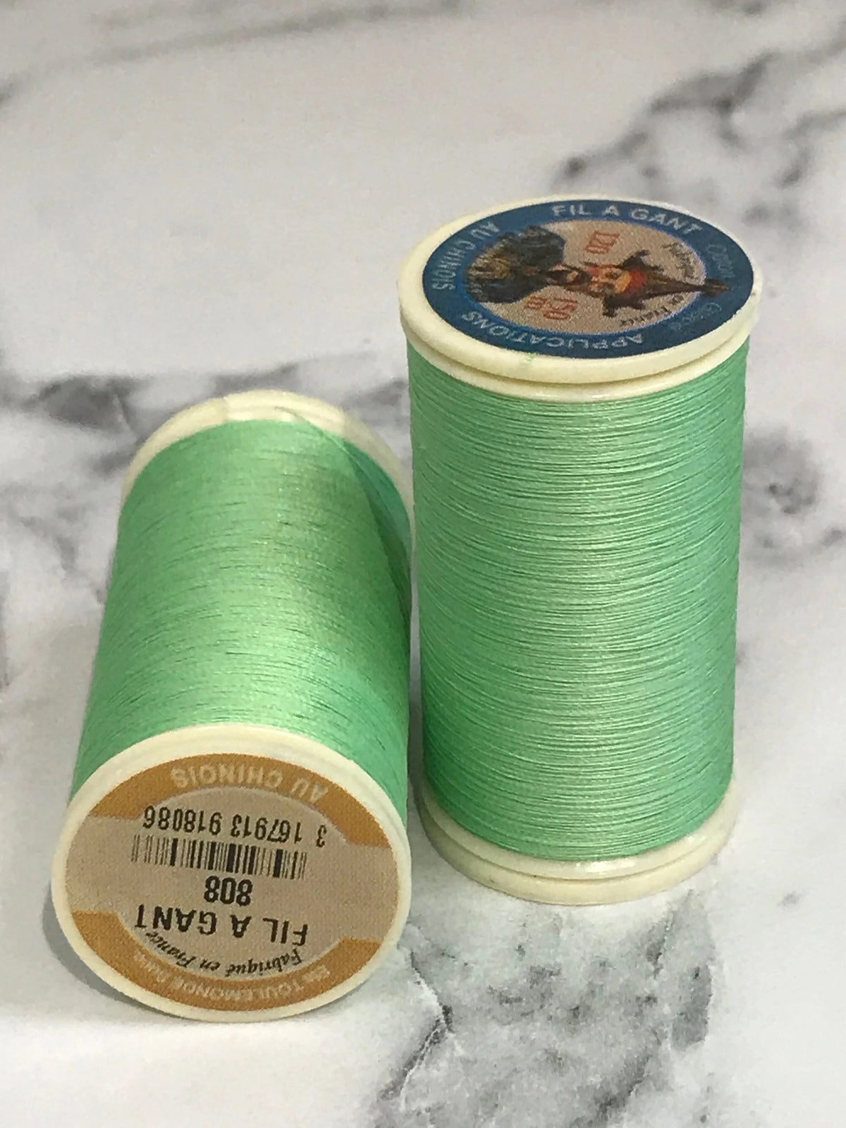 Sajou No. 808- Aqua GLOVING THREAD- Fil a gant au Chinois