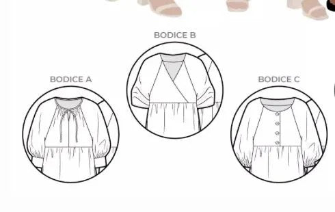 Hope Dress Extension Pack- Style Arc Paper Pattern- Sizes 4-16, 10-22, 18-30