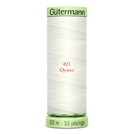 Gutermann- Poly Top Stitch Thread- 33 Yds- #21 Oyster
