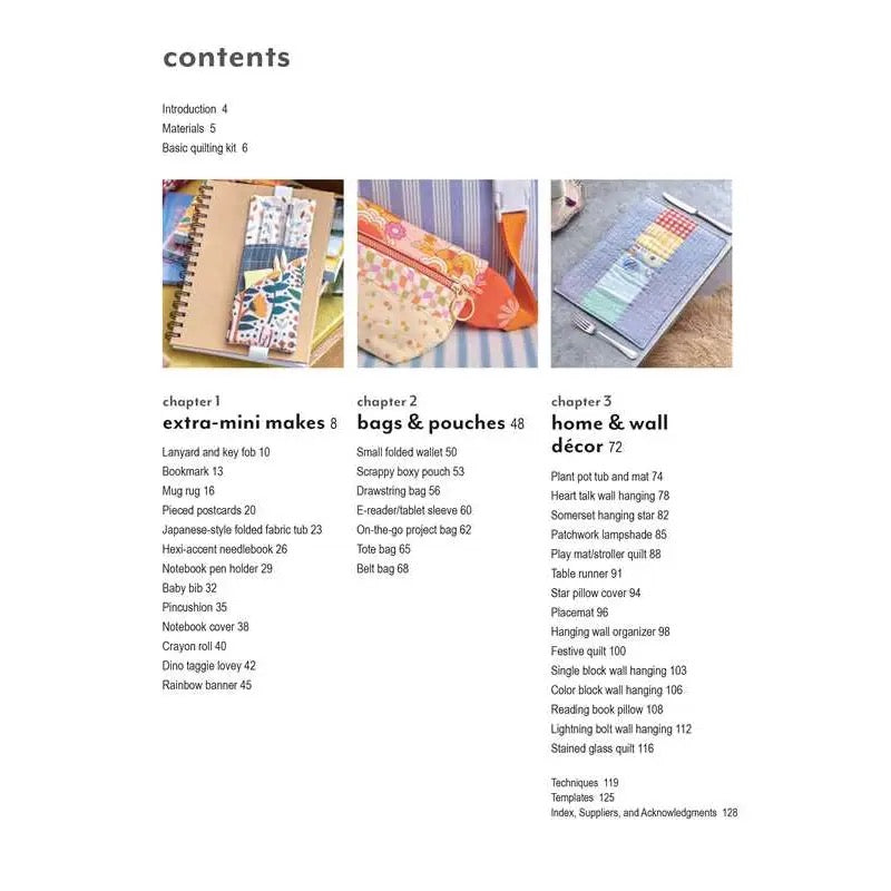 Mini Quilting: 35 Modern Projects By Laura Strutt- Book