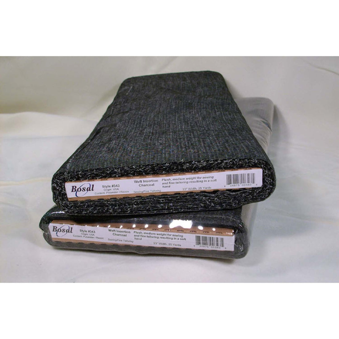 Bosal Weft Insertion - Charcoal 24” #343