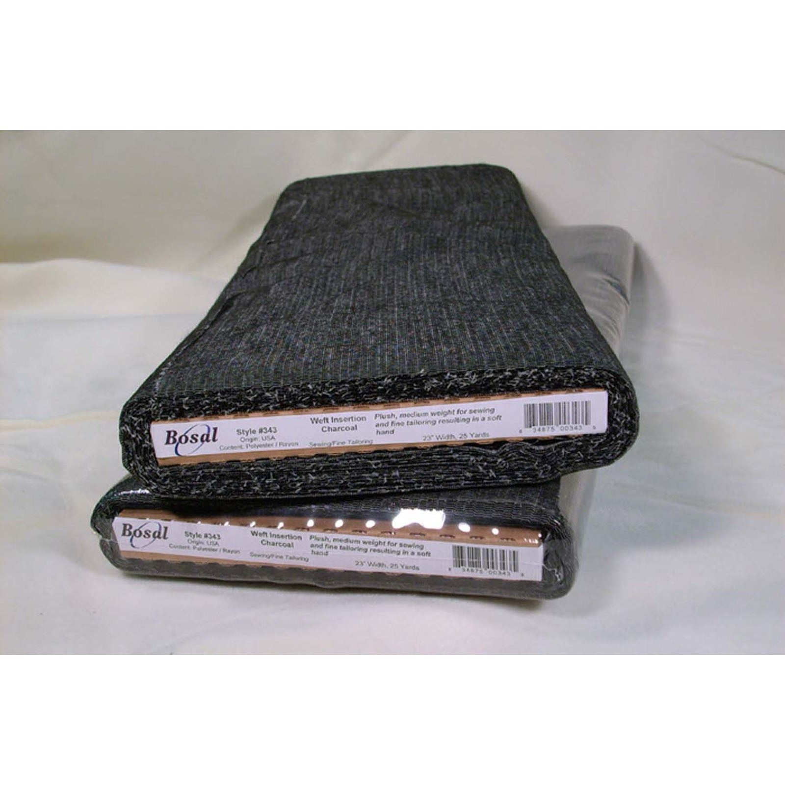 Bosal Weft Insertion - Charcoal 24” #343