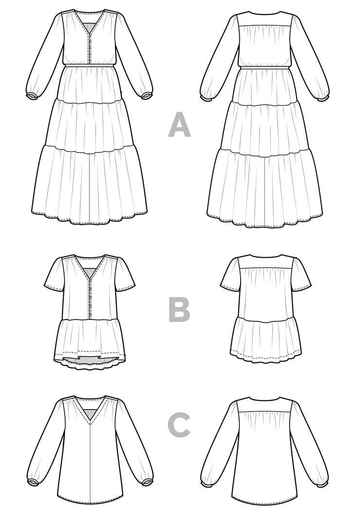 Nicks Dress & Blouse- Closet Core Paper Pattern