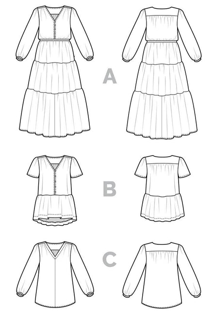 Nicks Dress & Blouse- Closet Core Paper Pattern