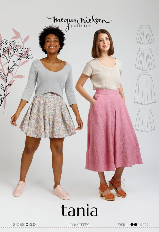 Tania Culottes- Megan Nielsen- Sizes 0-20