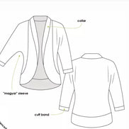Fiona Knit Cardigan- Style Arc Paper Pattern- Sizes 4-16, 10-22, 18-30