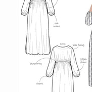 Naomi Woven Dress- Style Arc Paper Pattern- Sizes 4-16, 10-22