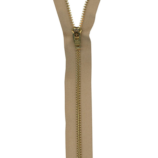 7" Jeans Zipper- YKK- Beige