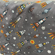 Cotton French Terry- Space- Rock Gray- 59” Wide