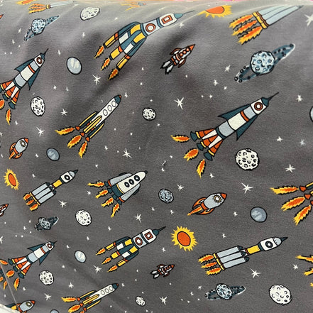 Cotton French Terry- Space- Rock Gray- 59” Wide