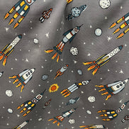 Cotton French Terry- Space- Rock Gray- 59” Wide