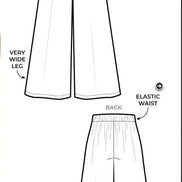 Loddon Woven Pant- Style Arc Paper Pattern- Sizes 4-16, 10-22