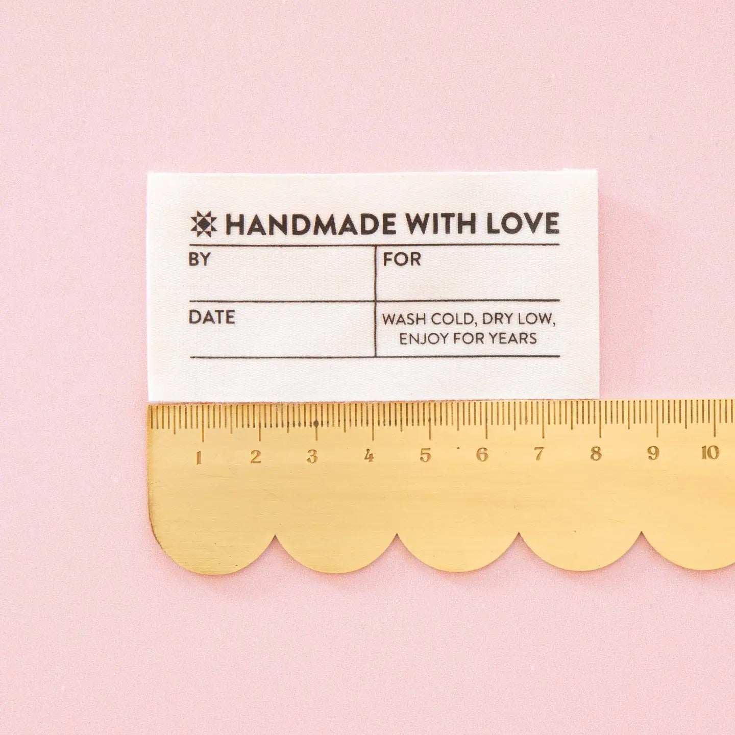 Simple Handmade Organic Cotton Write-in Labels- Pack of 4- Sarah Hearts