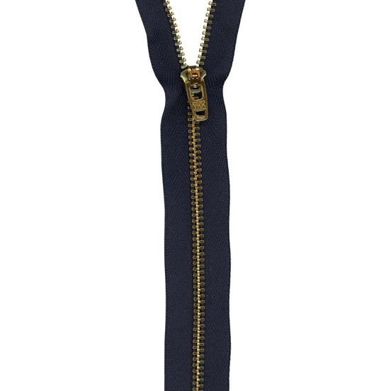 7" Jeans Zipper- YKK- Navy