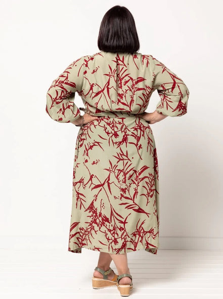 Millicent Wrap Dress- Style Arc Paper Pattern- Sizes 4-16, 10-22