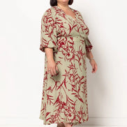 Millicent Wrap Dress- Style Arc Paper Pattern- Sizes 4-16, 10-22