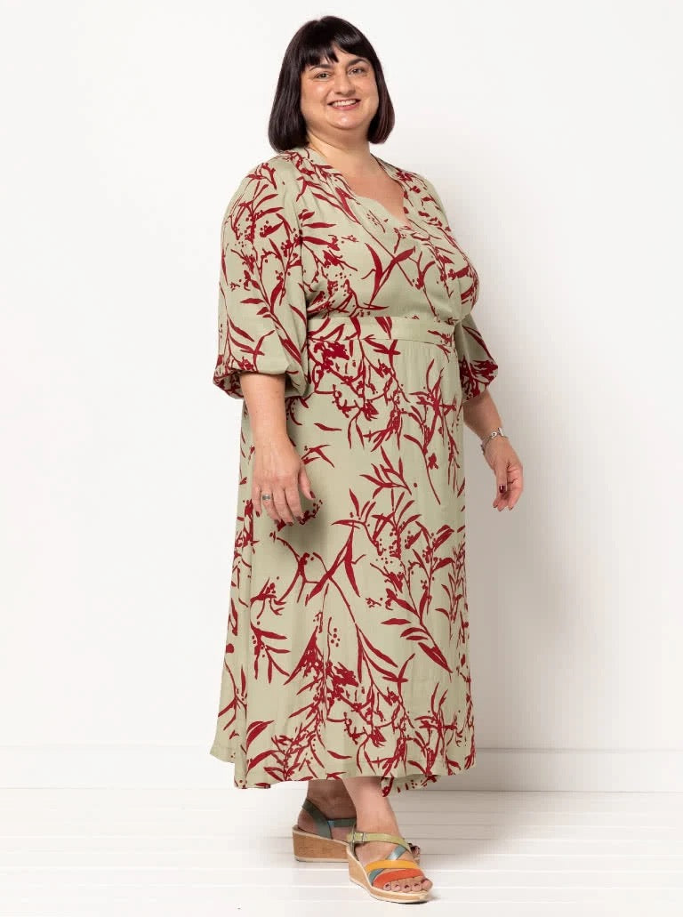 Millicent Wrap Dress- Style Arc Paper Pattern- Sizes 4-16, 10-22