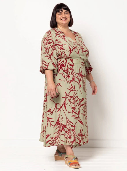 Millicent Wrap Dress- Style Arc Paper Pattern- Sizes 4-16, 10-22