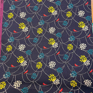 Echino- Bird to Hang- Linen Cotton Canvas- Dark Blue- 43