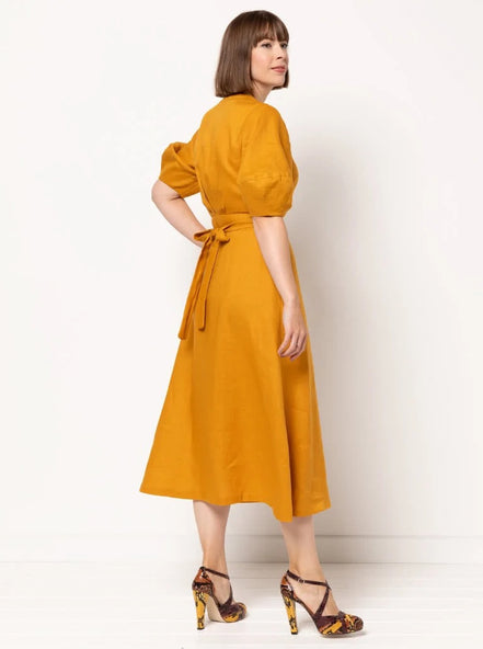 Millicent Wrap Dress- Style Arc Paper Pattern- Sizes 4-16, 10-22