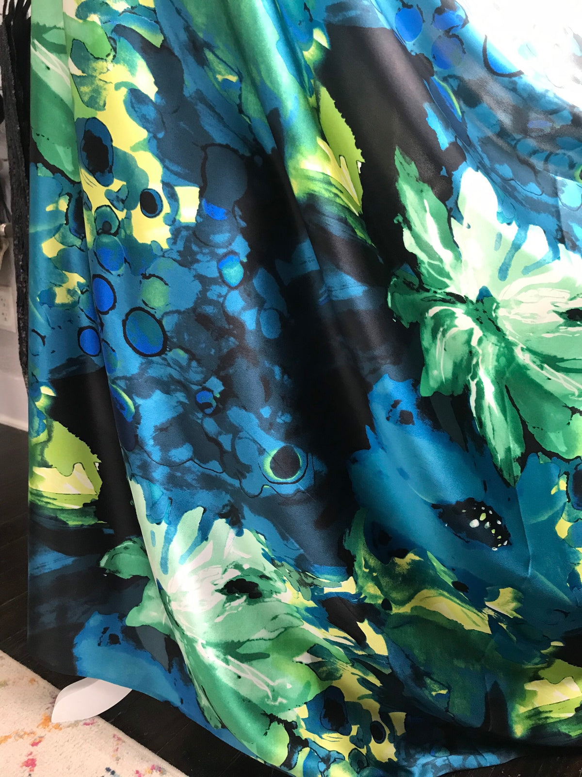 Floral Fusion Silk Charmeuse- 16 MM- 45