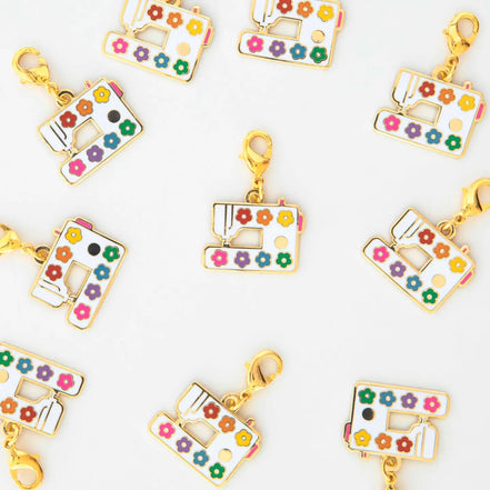 Sewing Machine Removable Zipper Charm- Sarah Heart
