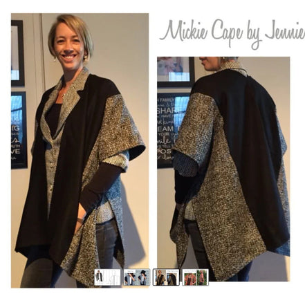 Mickie Cape- Style Arc Paper Pattern- Sizes 4-16, 18-30
