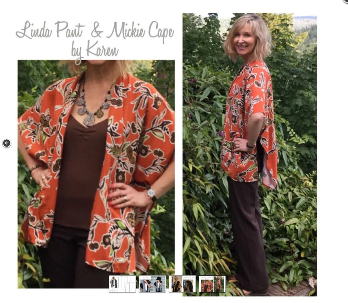 Mickie Cape- Style Arc Paper Pattern- Sizes 4-16, 18-30