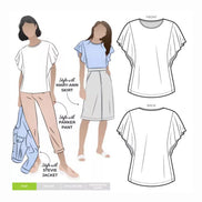 Posie Knit Top- Style Arc Paper Pattern- Sizes 4-16, 10-22