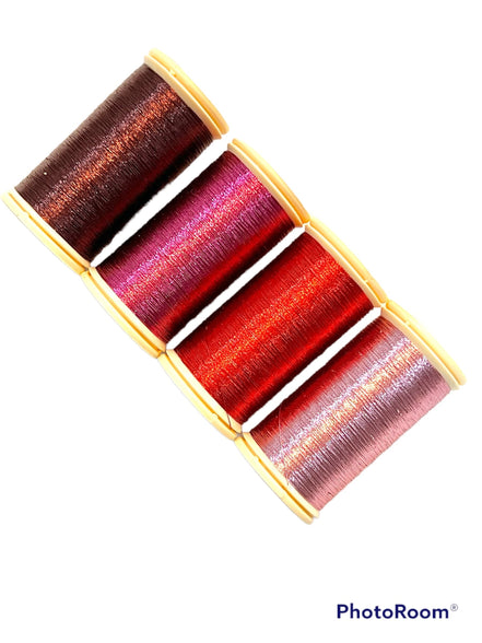 Sajou Selection Box- 8 Spools "Shocking Pink" METALLIC THREAD- Great Deal