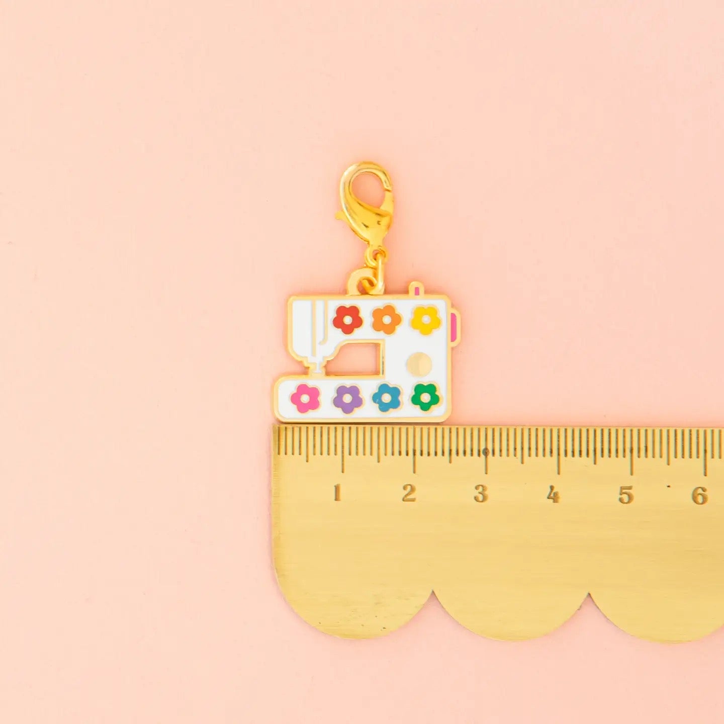 Sewing Machine Removable Zipper Charm- Sarah Heart