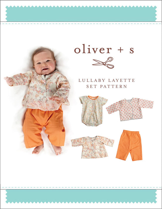 Oliver + S- Lullaby Layette Set Paper Sewing Pattern- 0-24 Months