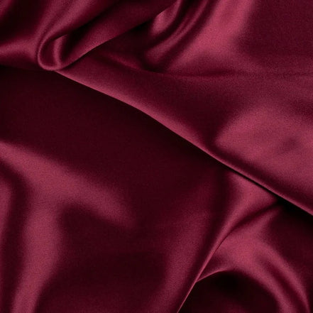 372 Dark Wine Silk Charmeuse- 44” Wide- 19MM