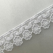 White Floral Guipure- Lace Trim 3757