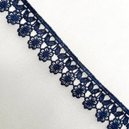 Navy Floral Guipure- Lace Trim 3757