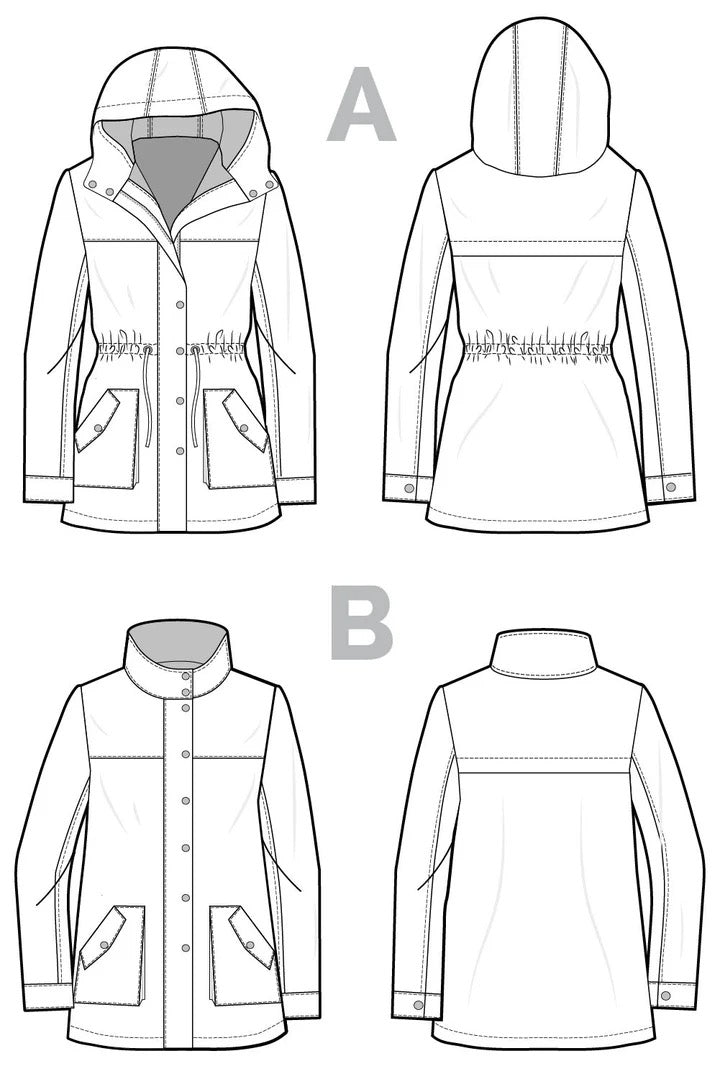 Kelly Anorak Jacket- Closet Core Paper Pattern