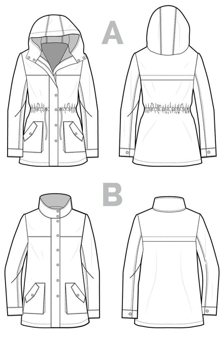 Kelly Anorak Jacket- Closet Core Paper Pattern