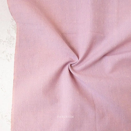 Sprout Woven X Fabric- Woven Cotton- Fableism- “Fairy Dust” Light Purple Hued Pink- 44"