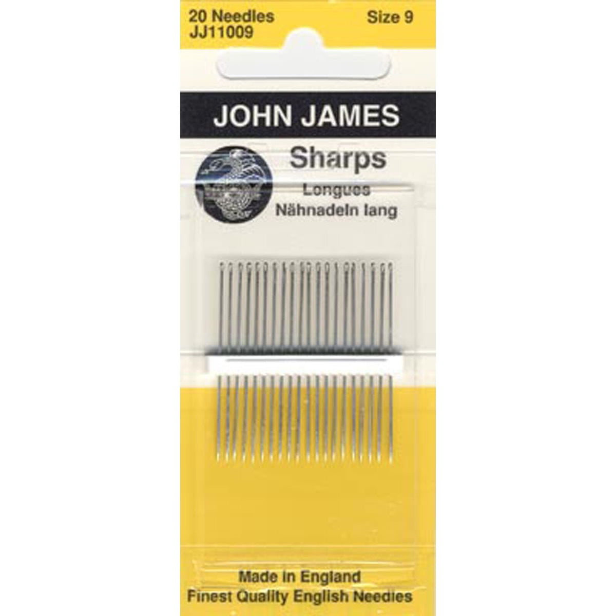 Sharps Needles- Sz 9- John James