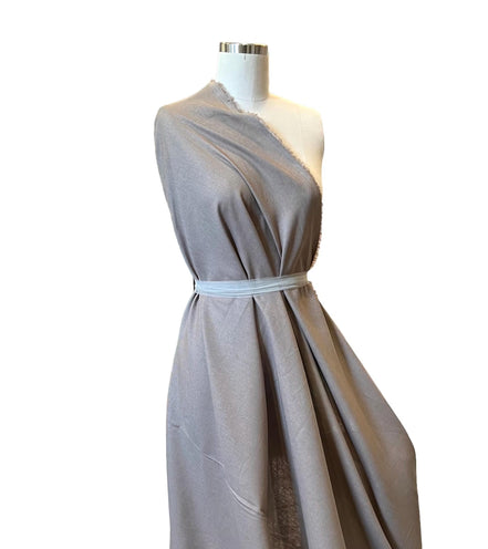 Taupe “Moss" Brussels Washer Linen- Rayon Blend Fabric- 52" Wide