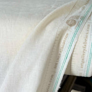 Linen Cotton Blend Fabric- Off White- 58