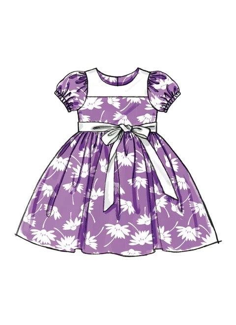 McCall's Sewing Pattern Children's/Girls' Lined Dirndl Dresses- M5793- (2-3-4-5), (6-7-8)