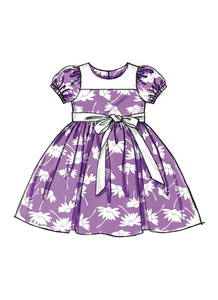 McCall's Sewing Pattern Children's/Girls' Lined Dirndl Dresses- M5793- (2-3-4-5), (6-7-8)