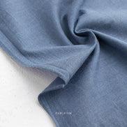 Watercolor Wovens- French Blue- Fableism- Cotton Woven- 44” Wide