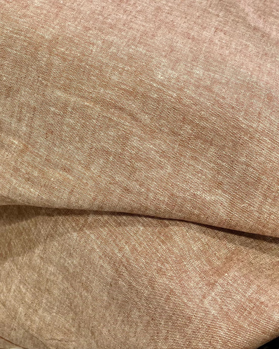 Brussels Washer Yarn Dye- Linen Rayon Blend- “Chestnut” Brown- 52" Wide