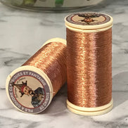 Sajou No. 130- COPPER Metallic Thread- Fil au Chinois- Spool (100m) or Cone (1000m)