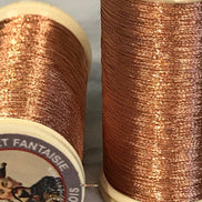 Sajou No. 130- COPPER Metallic Thread- Fil au Chinois- Spool (100m) or Cone (1000m)