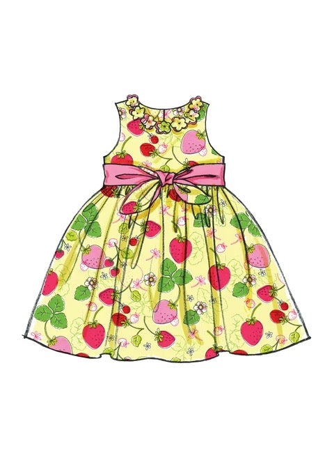 McCall's Sewing Pattern Children's/Girls' Lined Dirndl Dresses- M5793- (2-3-4-5), (6-7-8)